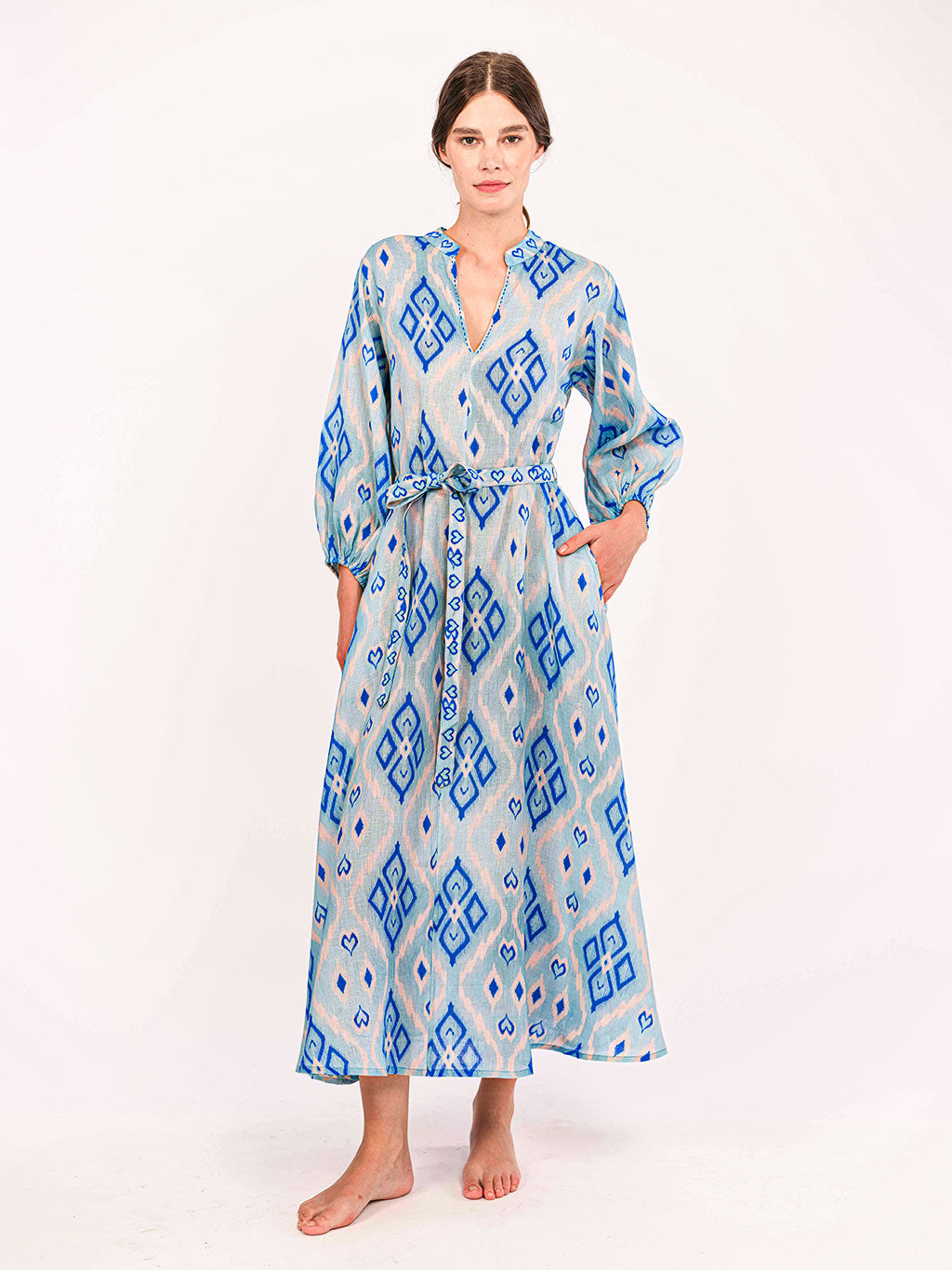 princess polly baby blue dress Long Dress Clea main image 0