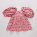 Girls Mary Barrett Dress, Pink Strawflower