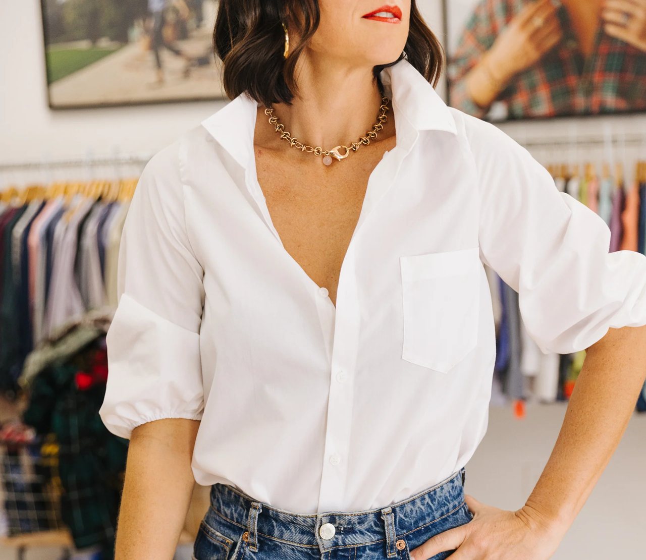 Meeghan Blouse White