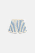 Mekylane Shorts, Blue Stripes