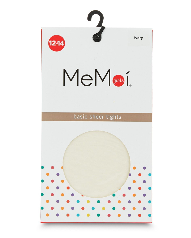 Girls Essential Sheer Tights, Ivory