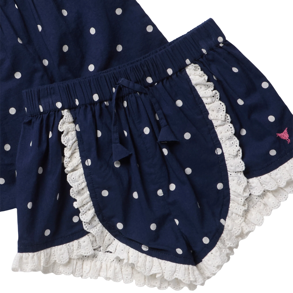 Millie 2-PC Set, Navy Dot