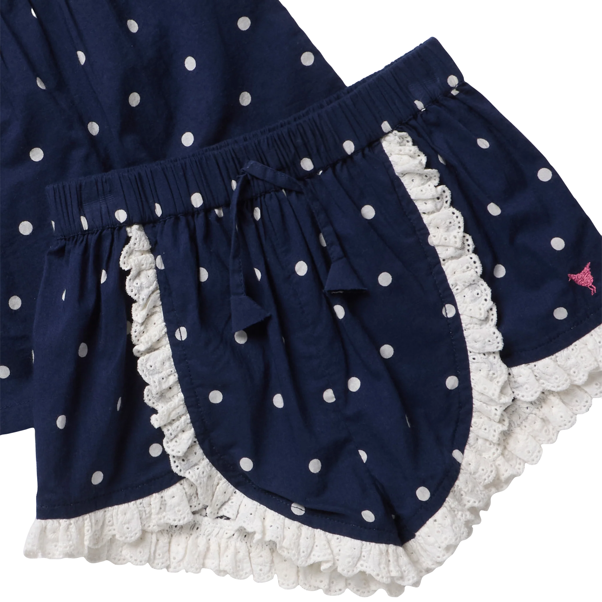 Millie 2-PC Set, Navy Dot