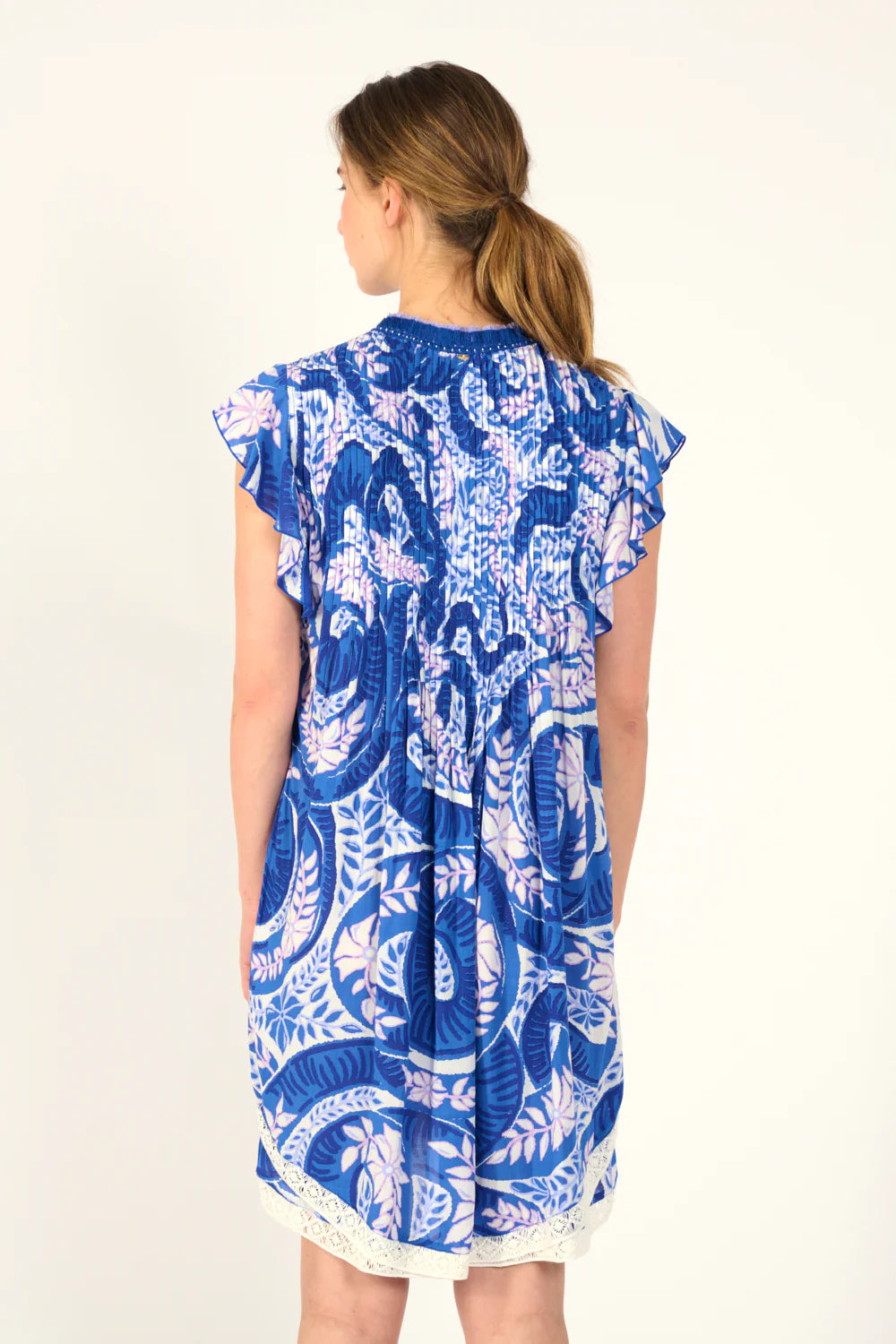 Sasha Mini Dress, Blue Holy Snake