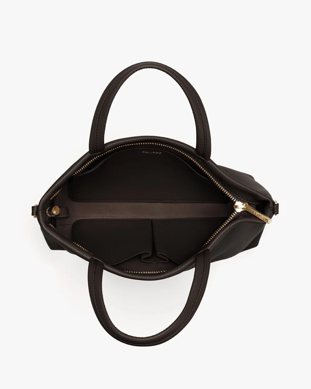 Mini Easy Zipper Tote, Mocha