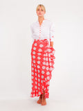 Mullein Skirt, Shells on Red