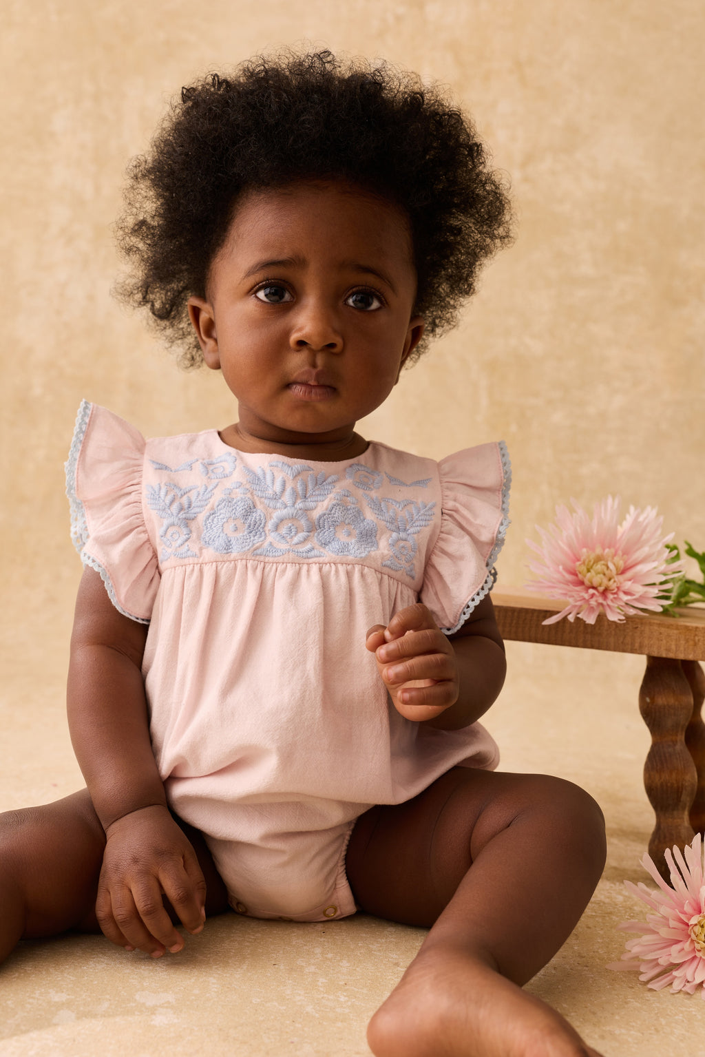 Nusha Romper, Pink