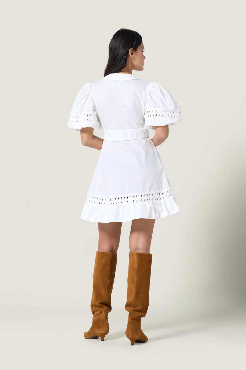 Olga Dress, Crispy White