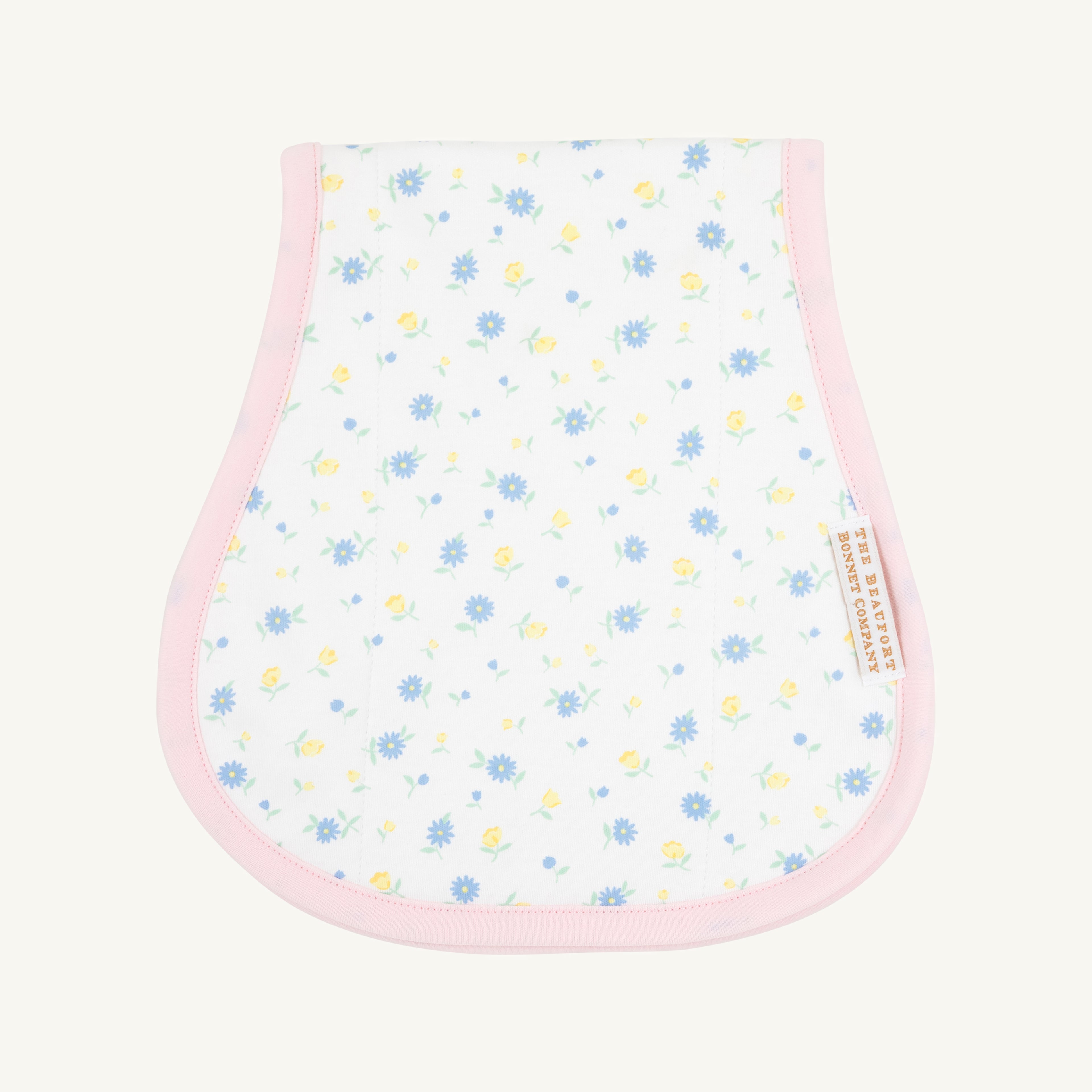 Oopsie Daisy Burp Cloth, Palm Beach Pink Dunwoody Daisy
