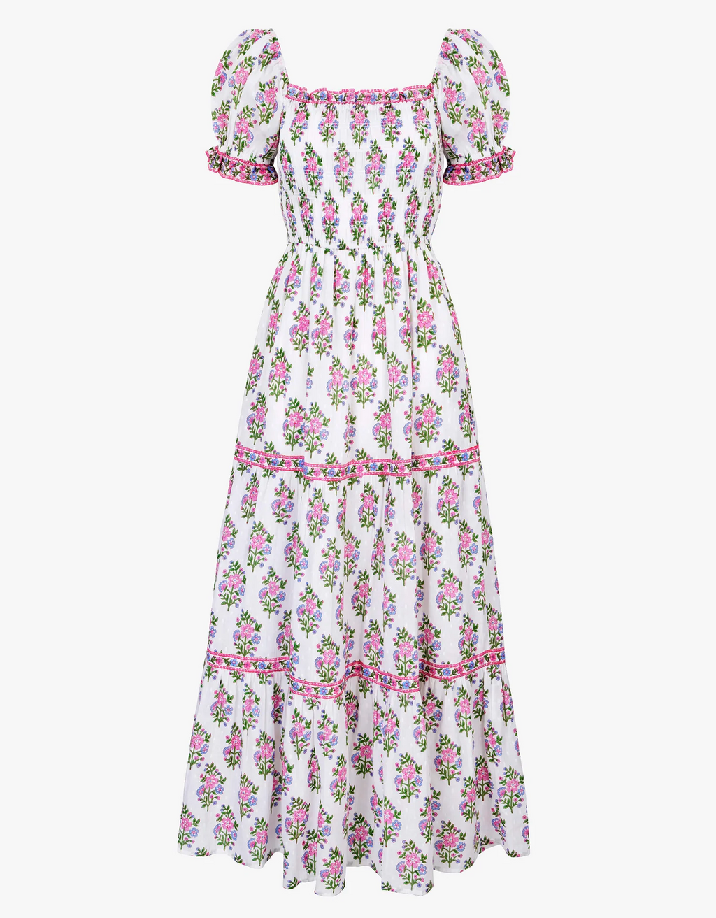 Palermo Dress, Schiffli Folk Posey