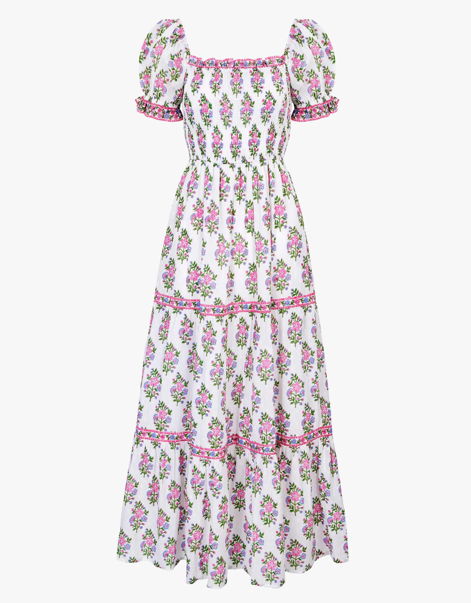 Palermo Dress, Schiffli Folk Posey