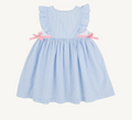 Pammy's Pinafore Dress, Breakers Blue Seersucker/Sandpearl Pink