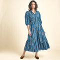 Pintuck Indira Dress, Balsam Dewdrop
