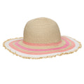 Girls Peachy Striped Sun Hat