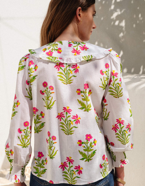 Apple Blouse Electric Meadow