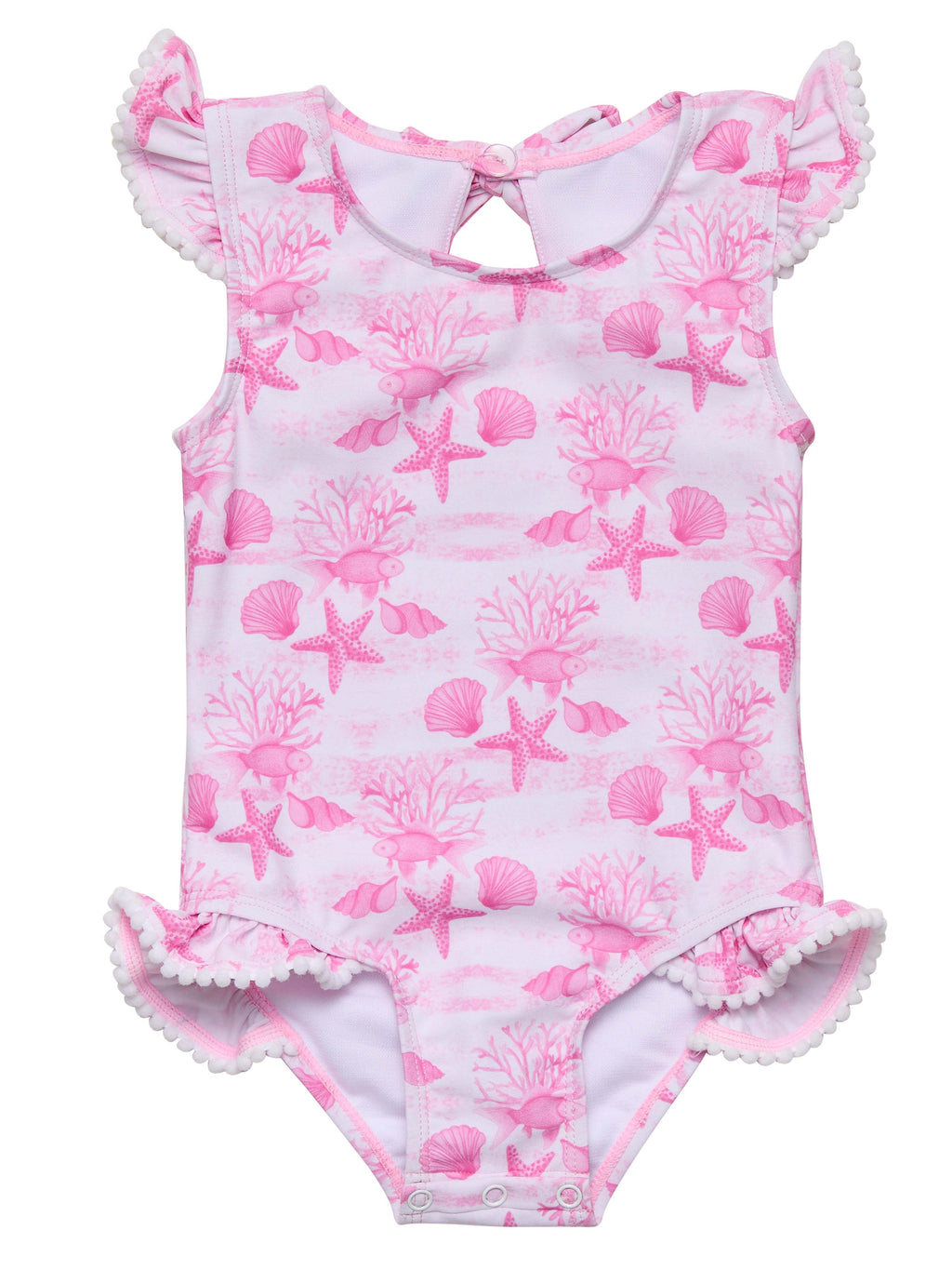 Infant Pink Lagoon Frill Swimsuit