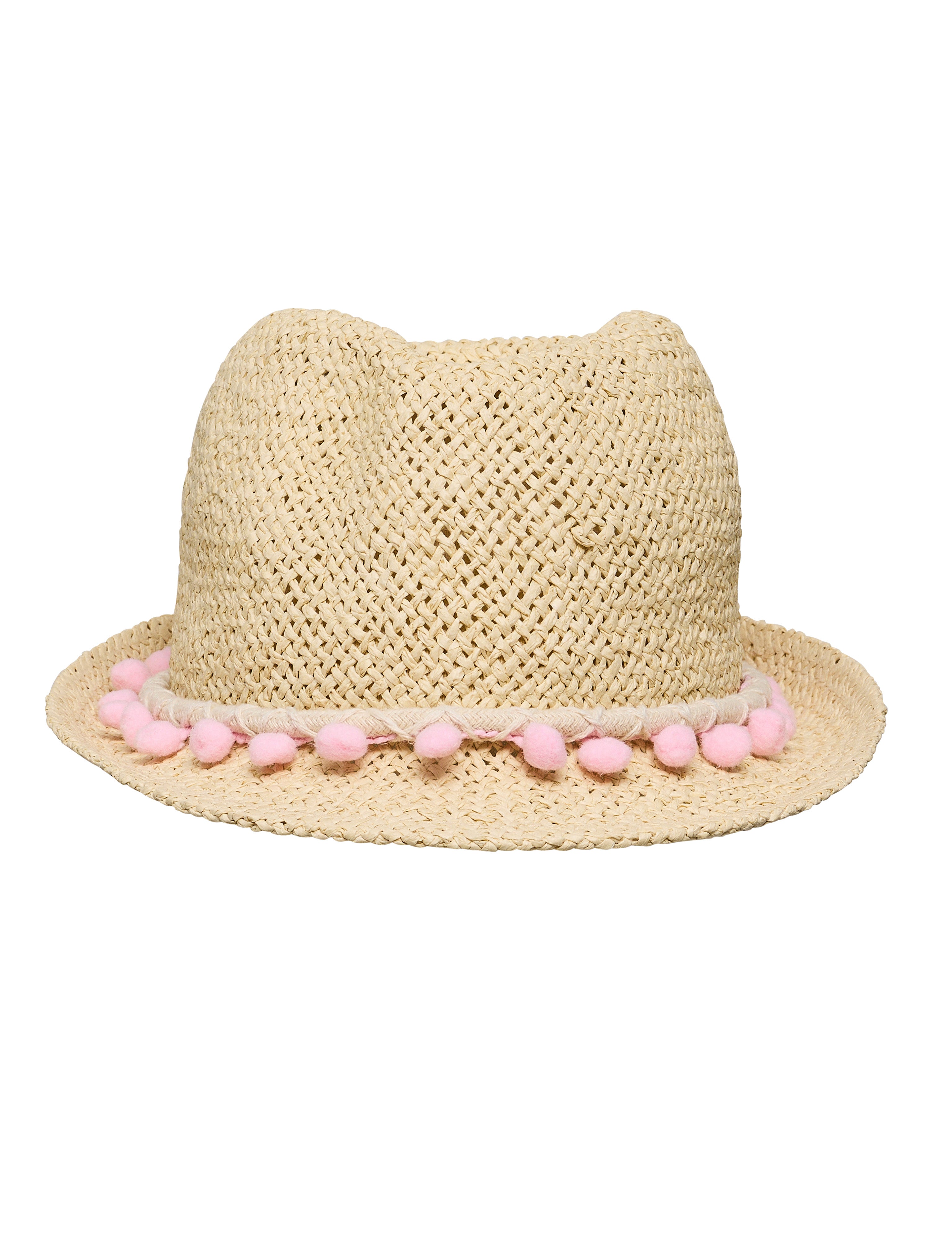 Pink Pompom Fedora