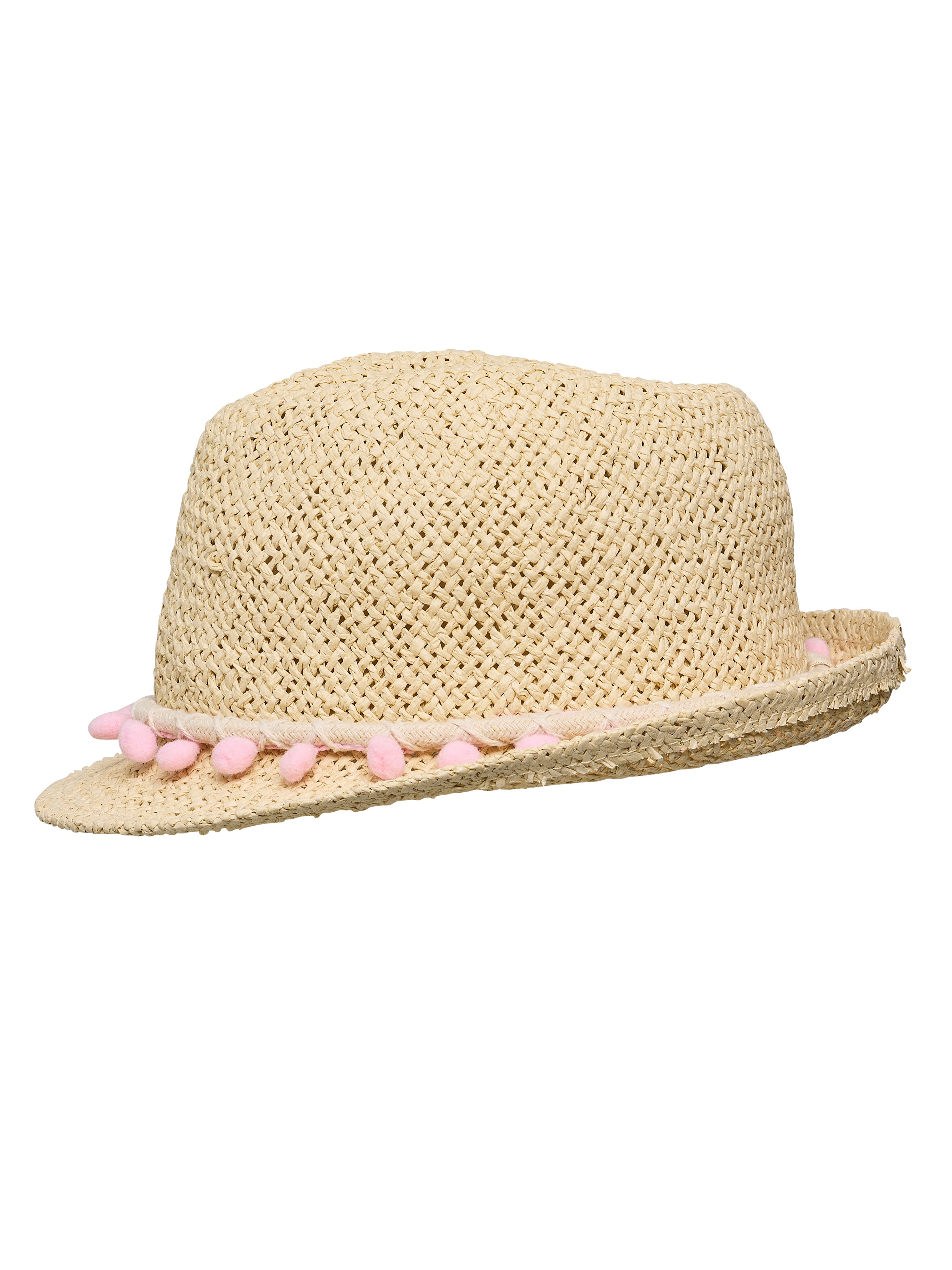 Pink Pompom Fedora