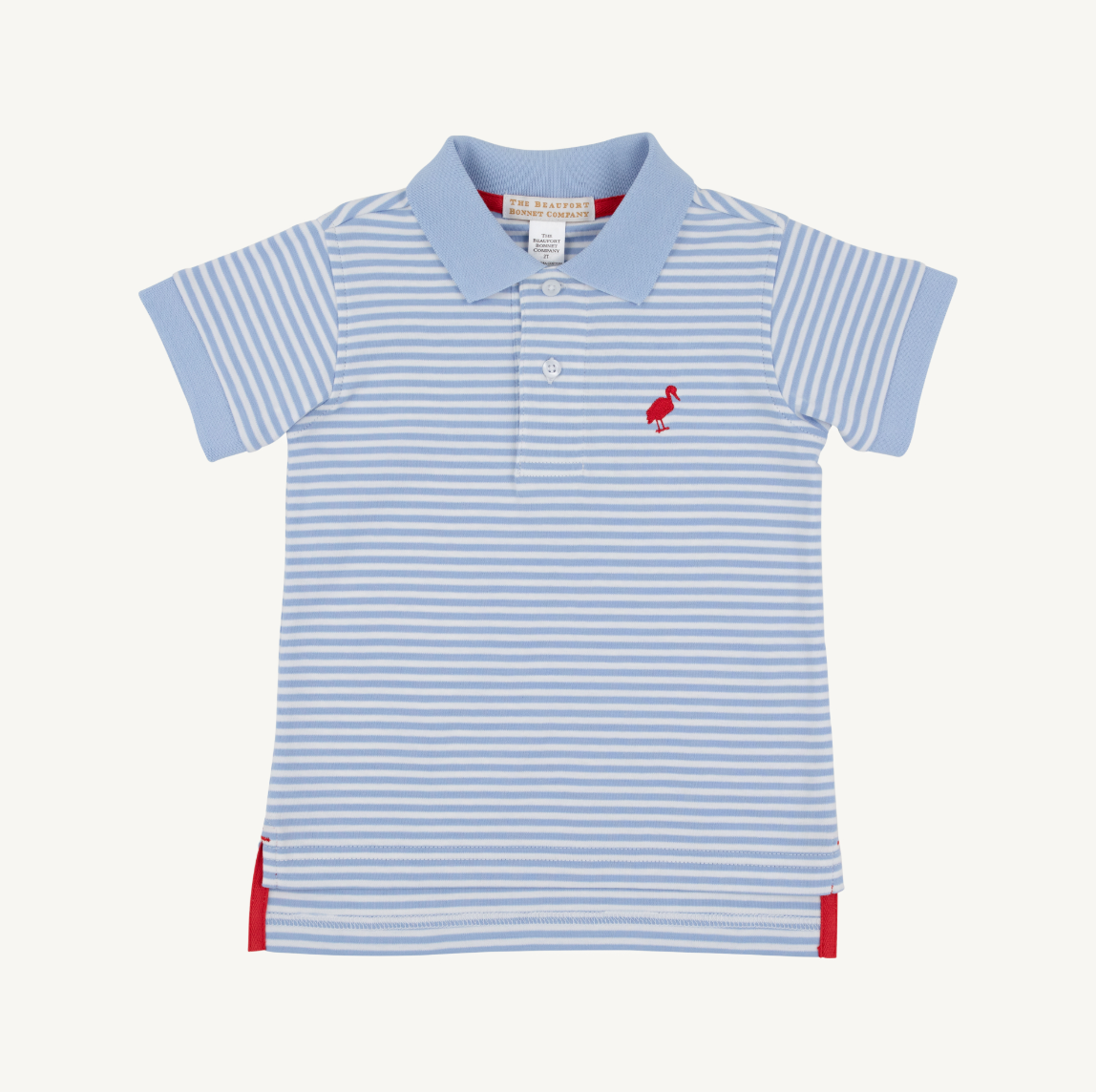 Prim and Proper Polo SS-Pima, Beale Street Blue & Richmond Red
