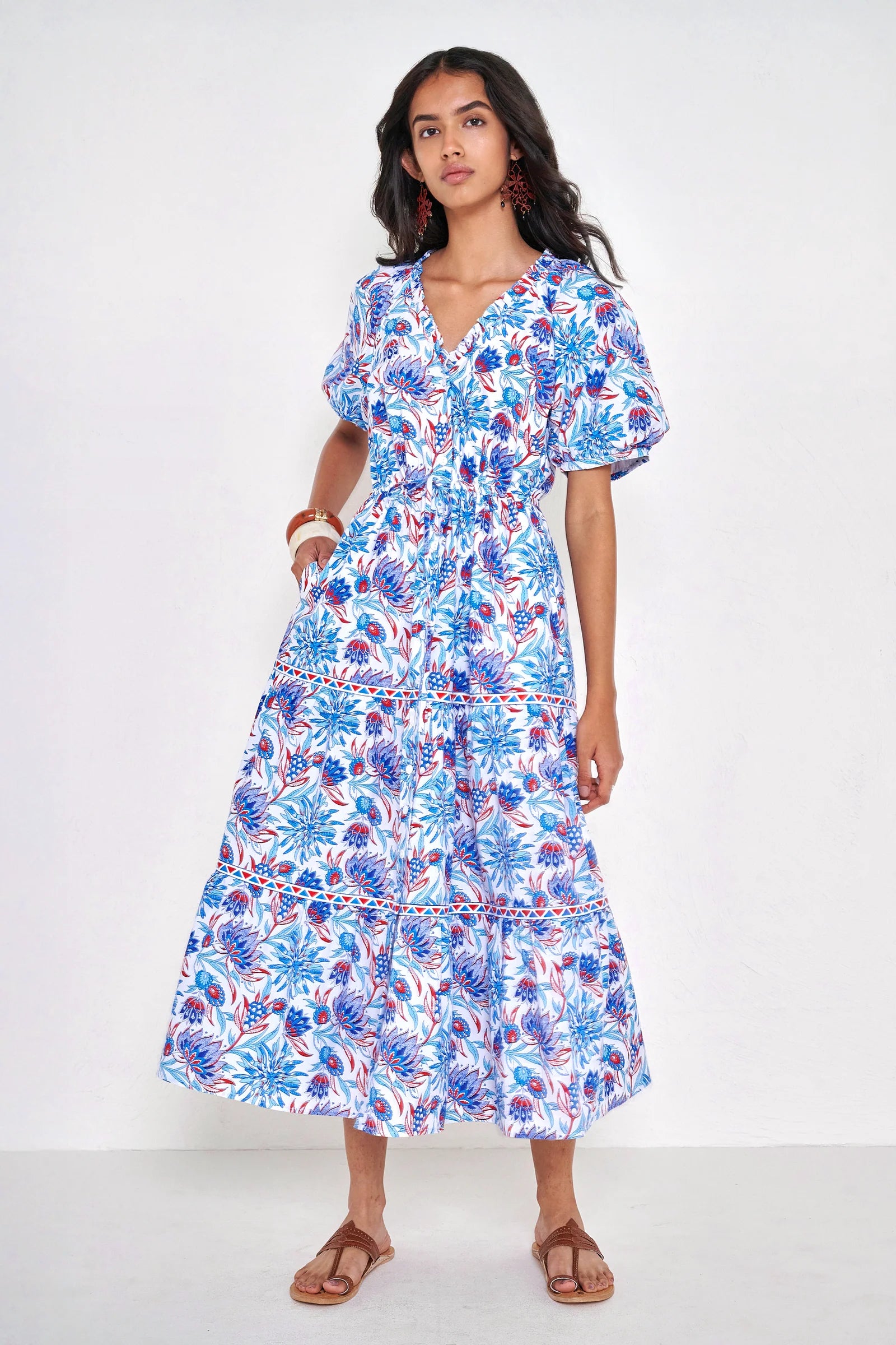 Poppy Dress, Philippa Azure