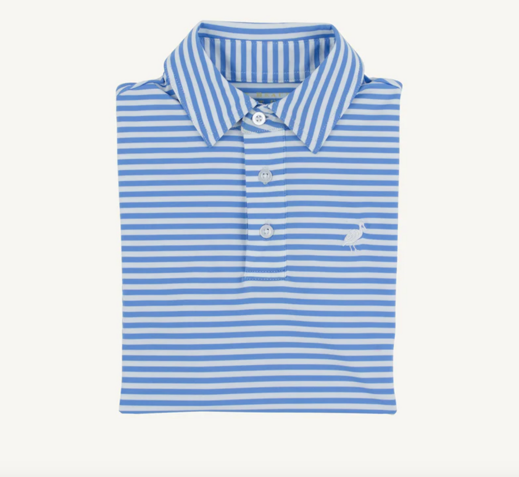 Prepletic Prim and Proper Polo, Sunrise Blvd Blue Stripe