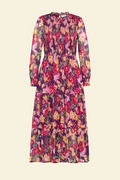 Quentin Dress, Damask Rose Acai