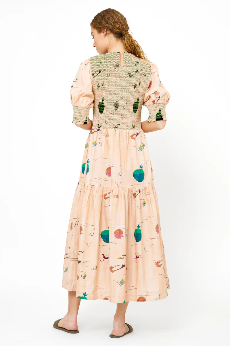 Quinn Dress, Dip Green