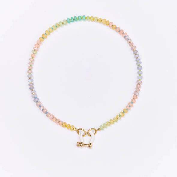 Candy Necklace Rainbow Moonstone