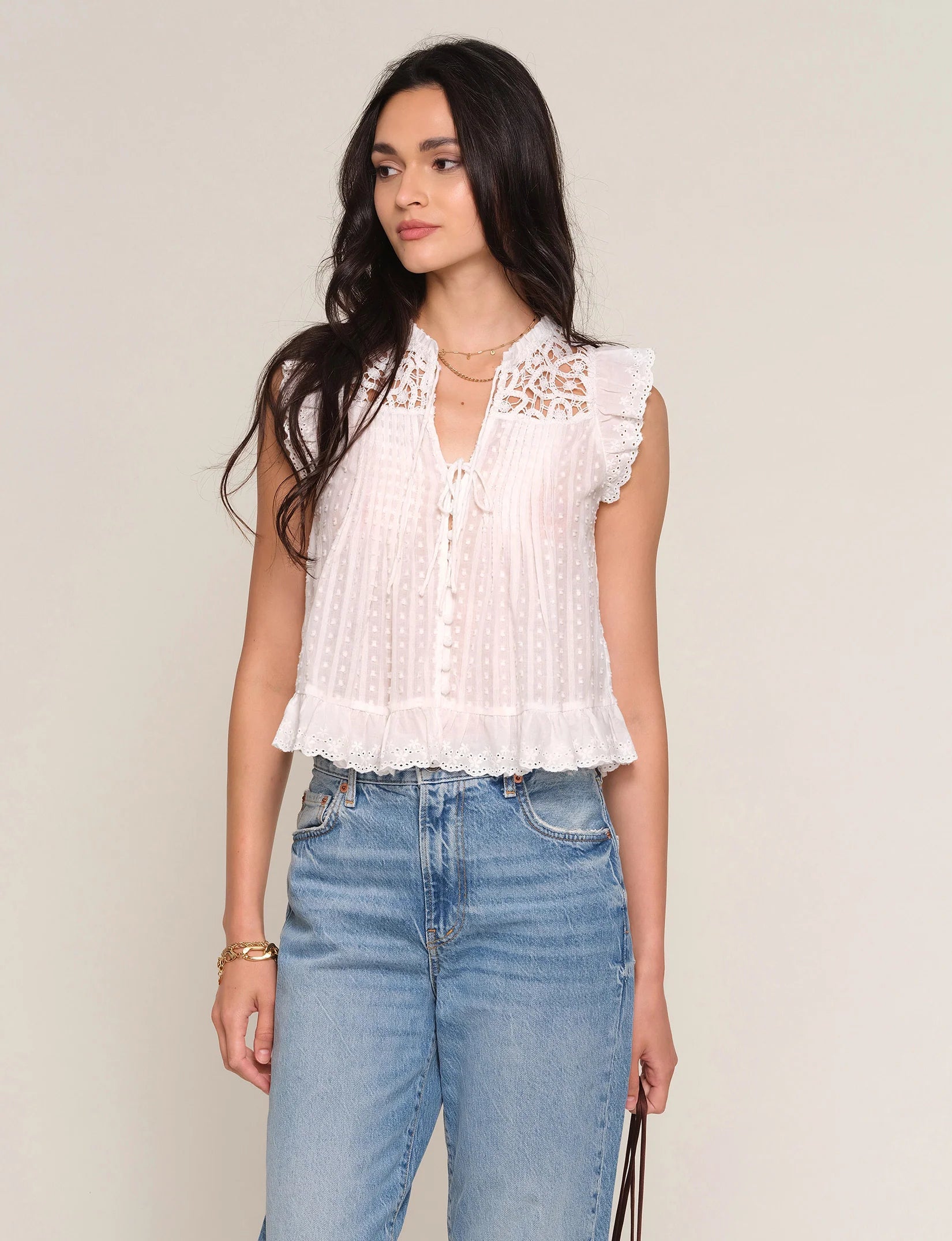 Rayna Top, Eggshell