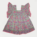 Ria Dress, Neon Pink Blossom