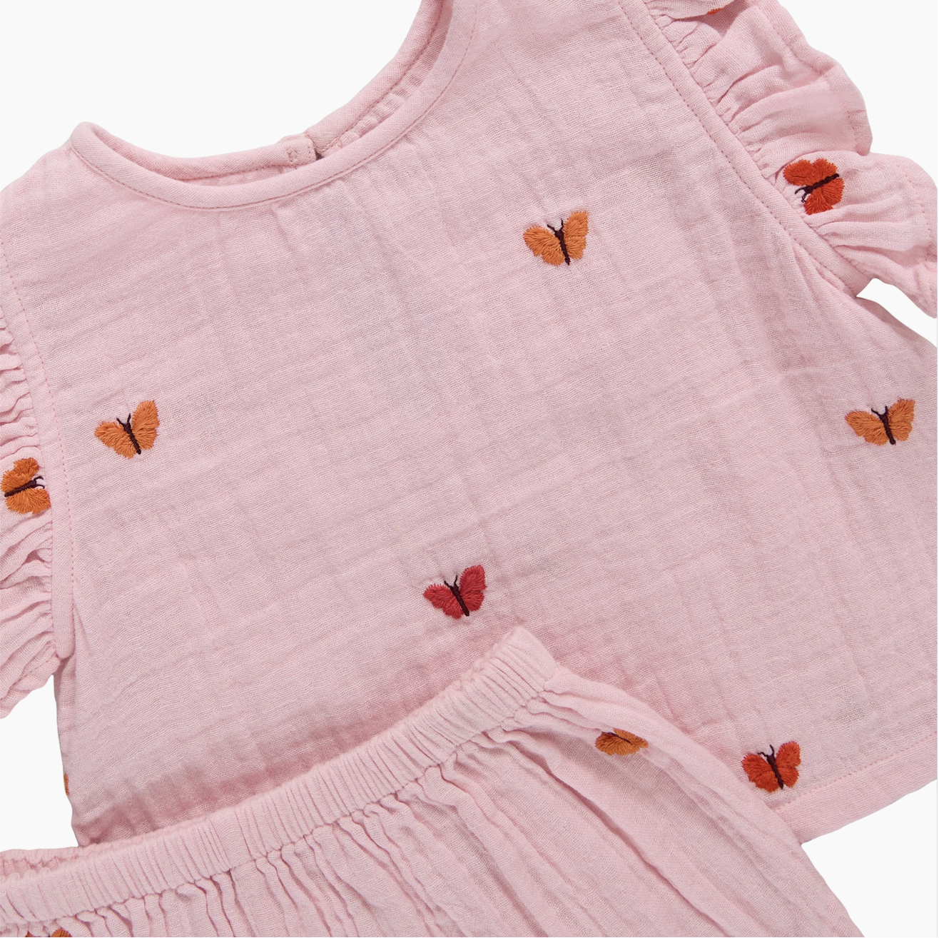 Roey Set, Butterfly Embroidery