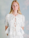 Roseanna Top Forget Me Knot Embroidery