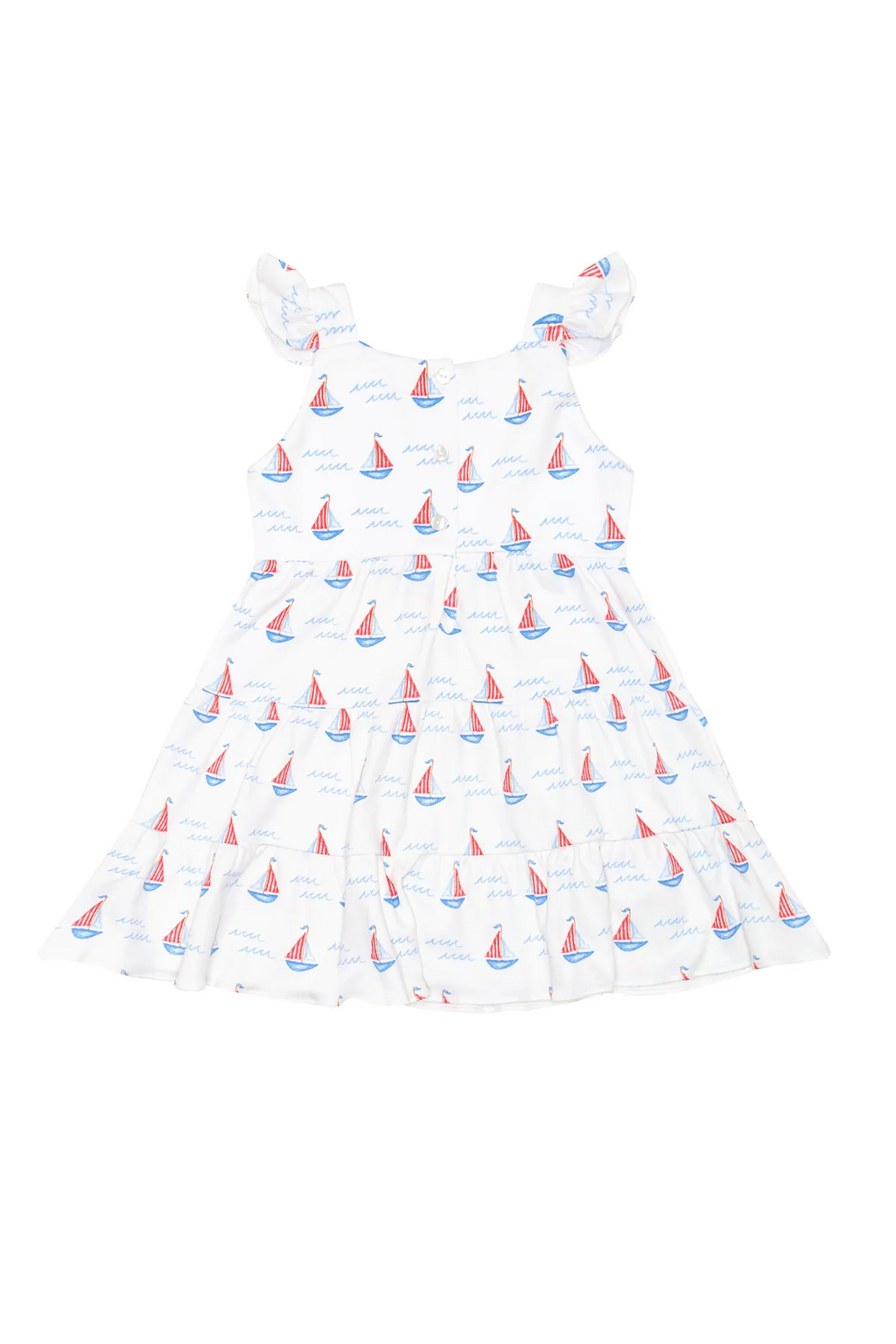Sailboats Ruffle Dress