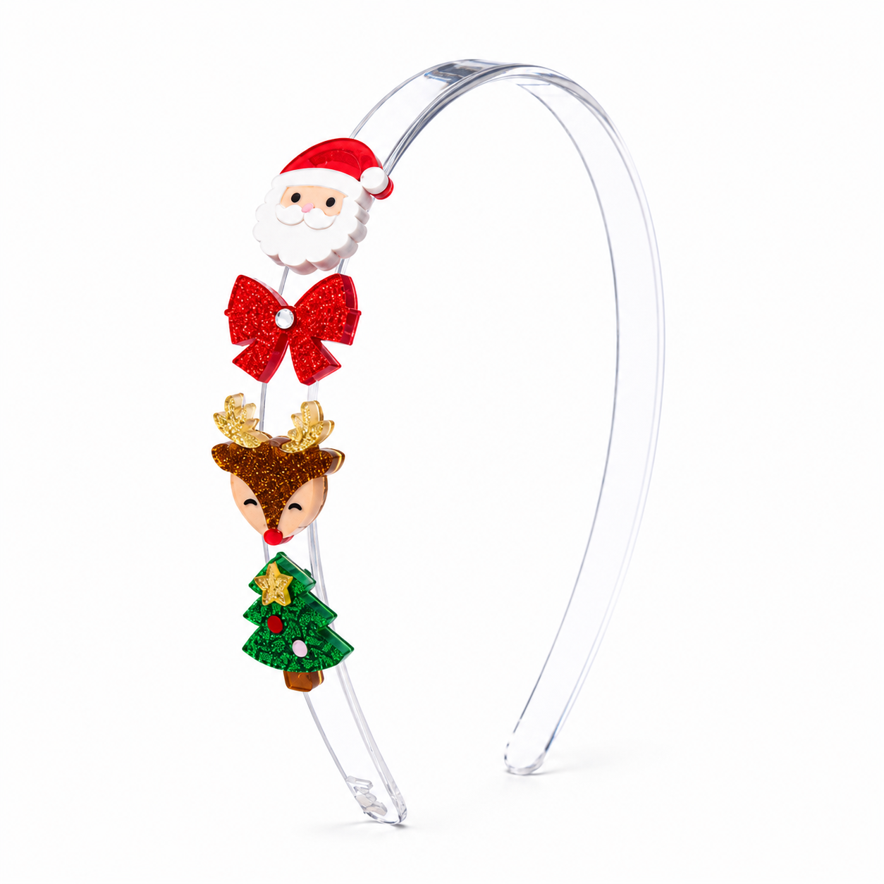 Santa, Reindeer & Tree Headband