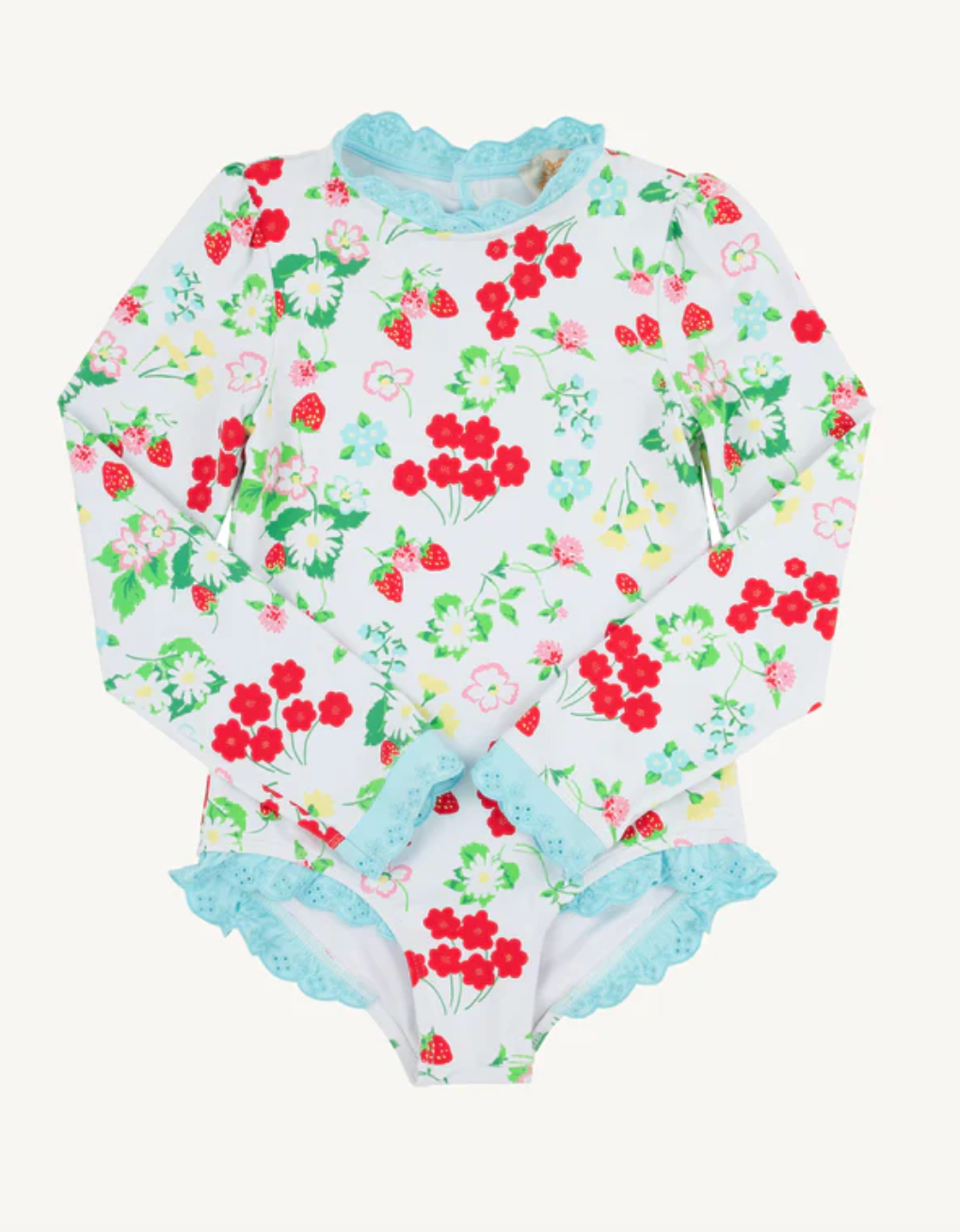 Sarasota Surf Suit, Berry Sweet & Belhaven Blue