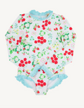 Sarasota Surf Suit, Berry Sweet & Belhaven Blue