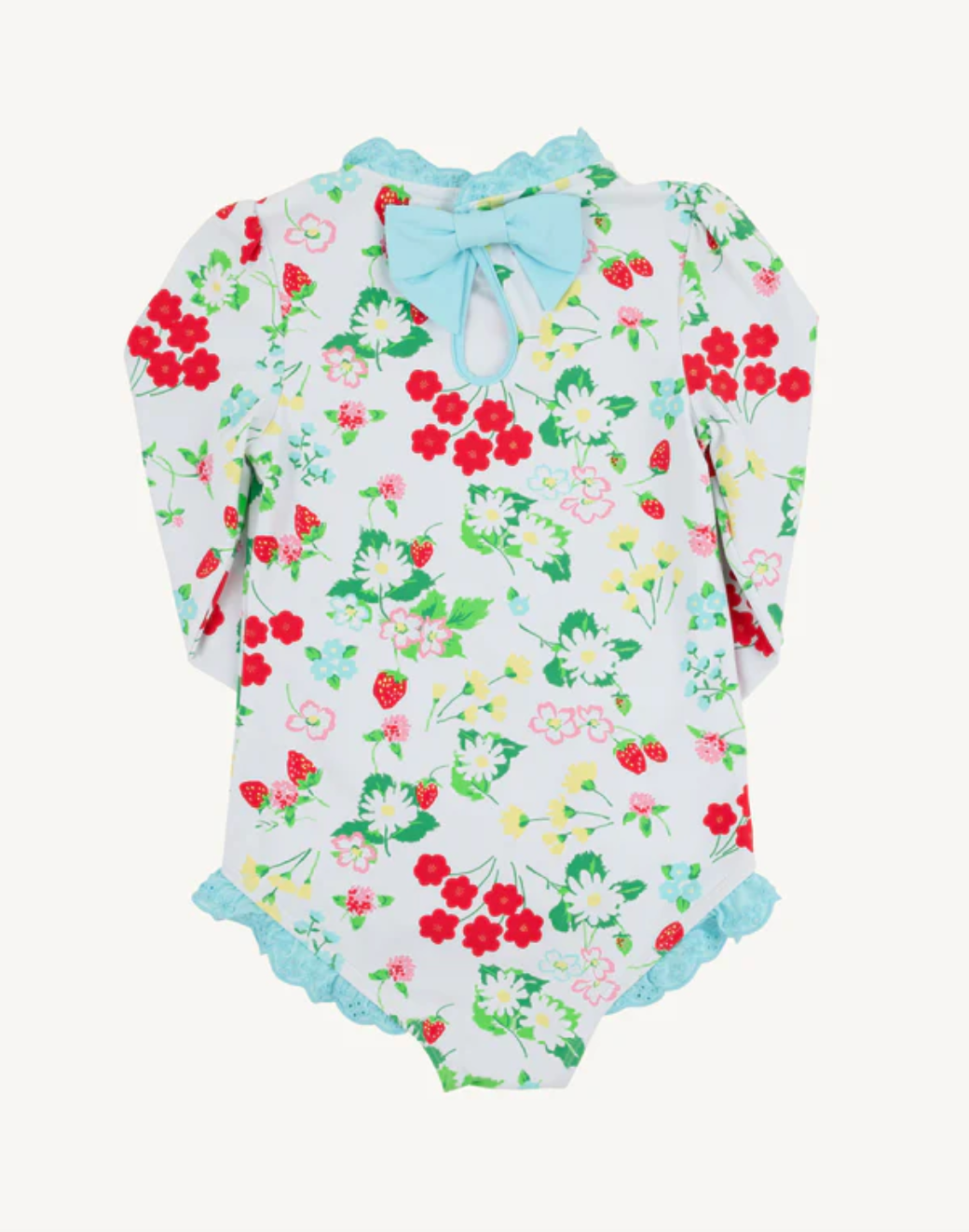 Sarasota Surf Suit, Berry Sweet & Belhaven Blue