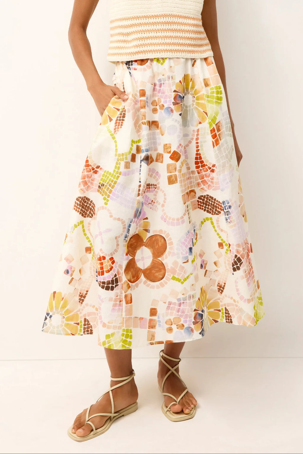 Sasha Skirt, Travertine