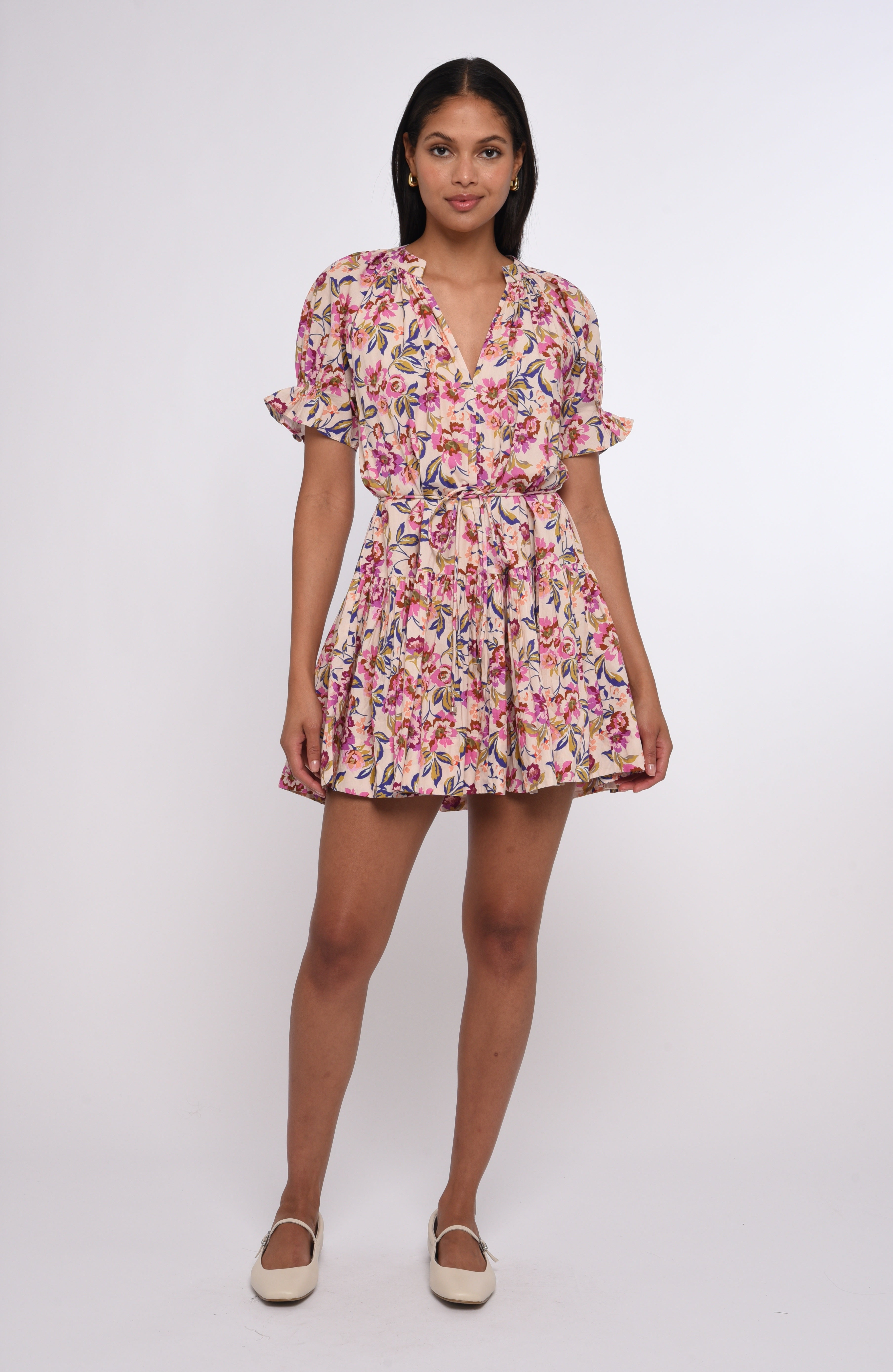 Savannah Mini Dress, Roxanna Floral Print