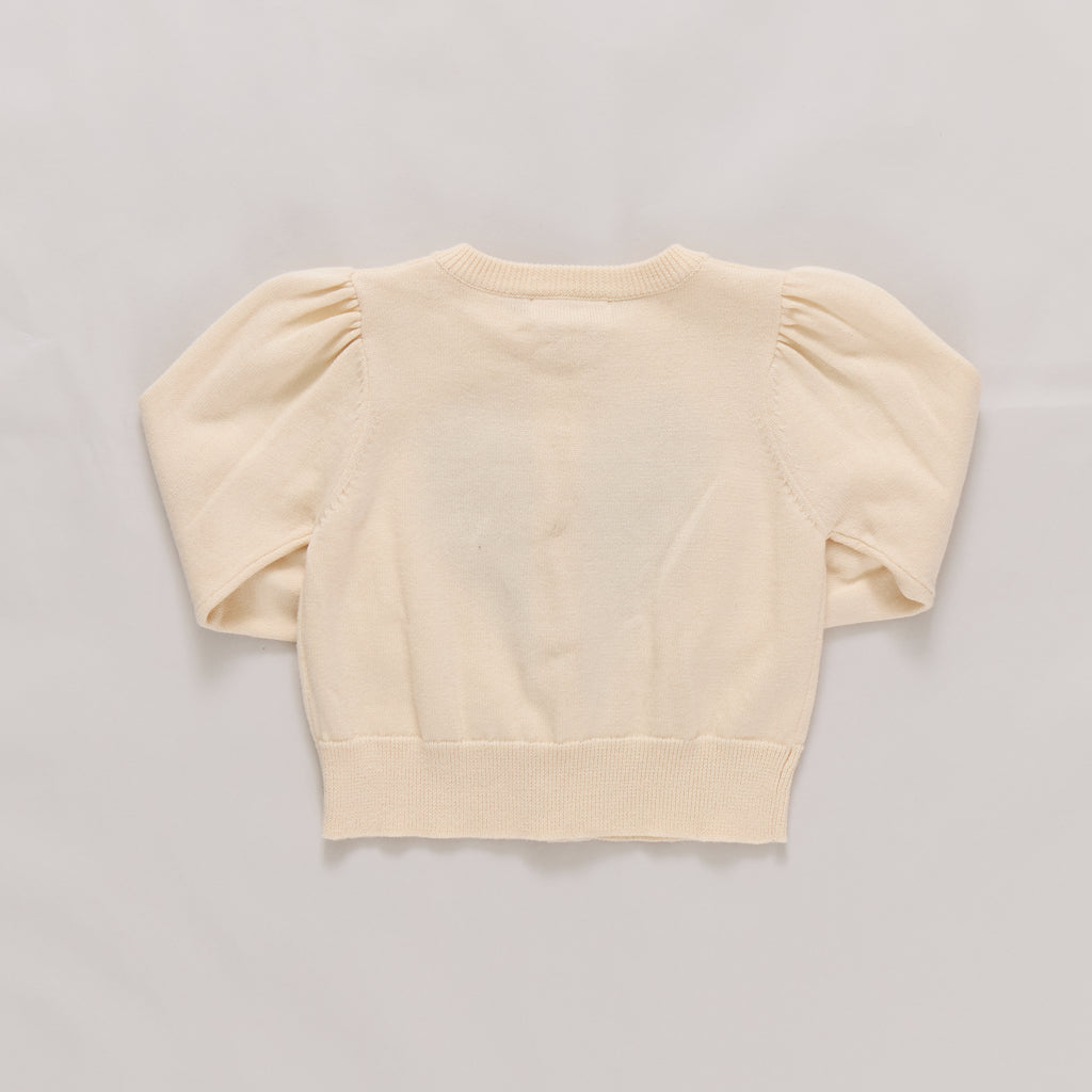 Girls Constance Sweater Scalloped Heart