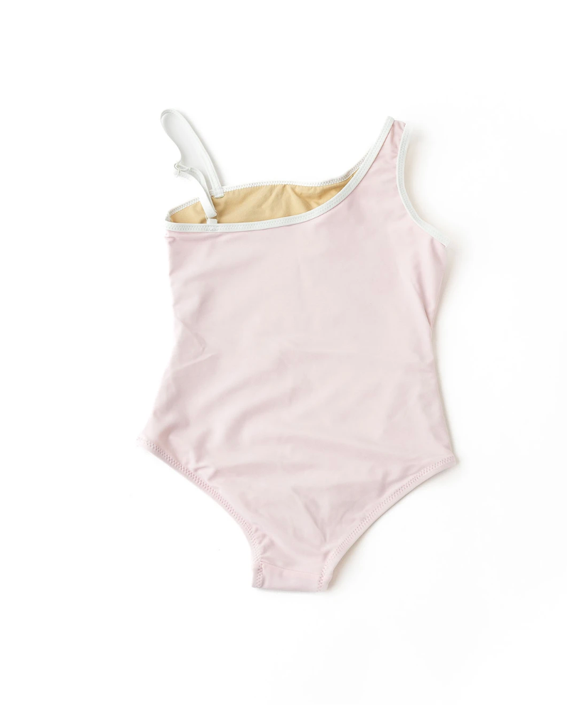 One Shoulder Sequins Coco Palm Swimsuit
