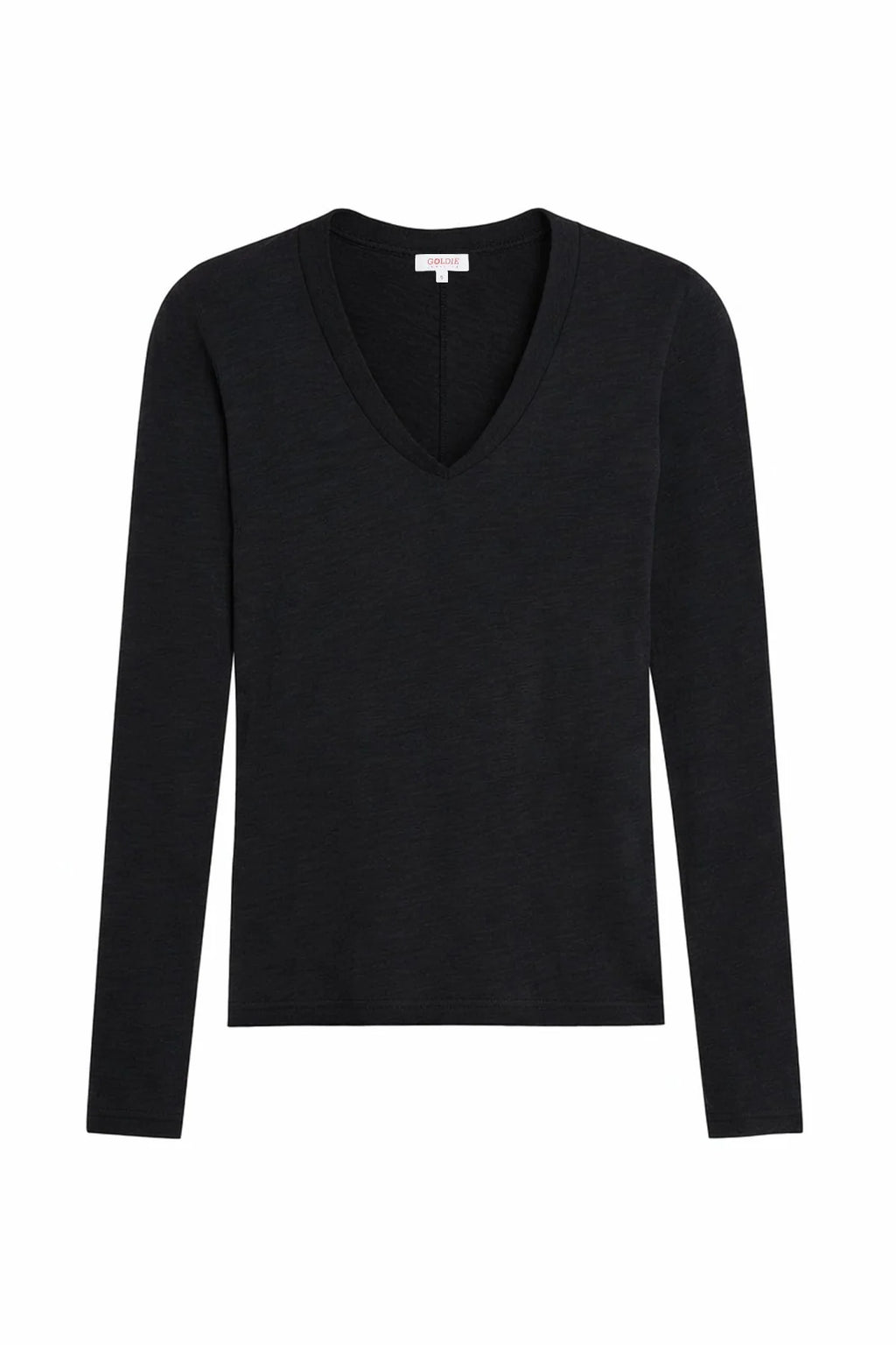 Serenity Long Sleeve V-Neck Tee, Black