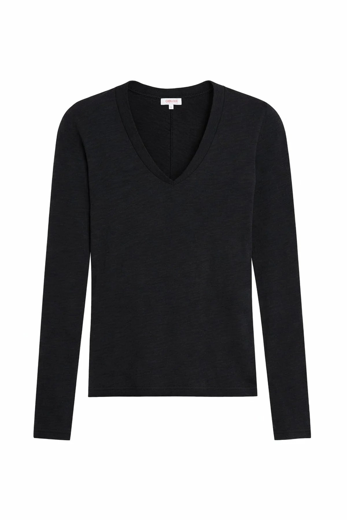 Serenity Long Sleeve V-Neck Tee, Black