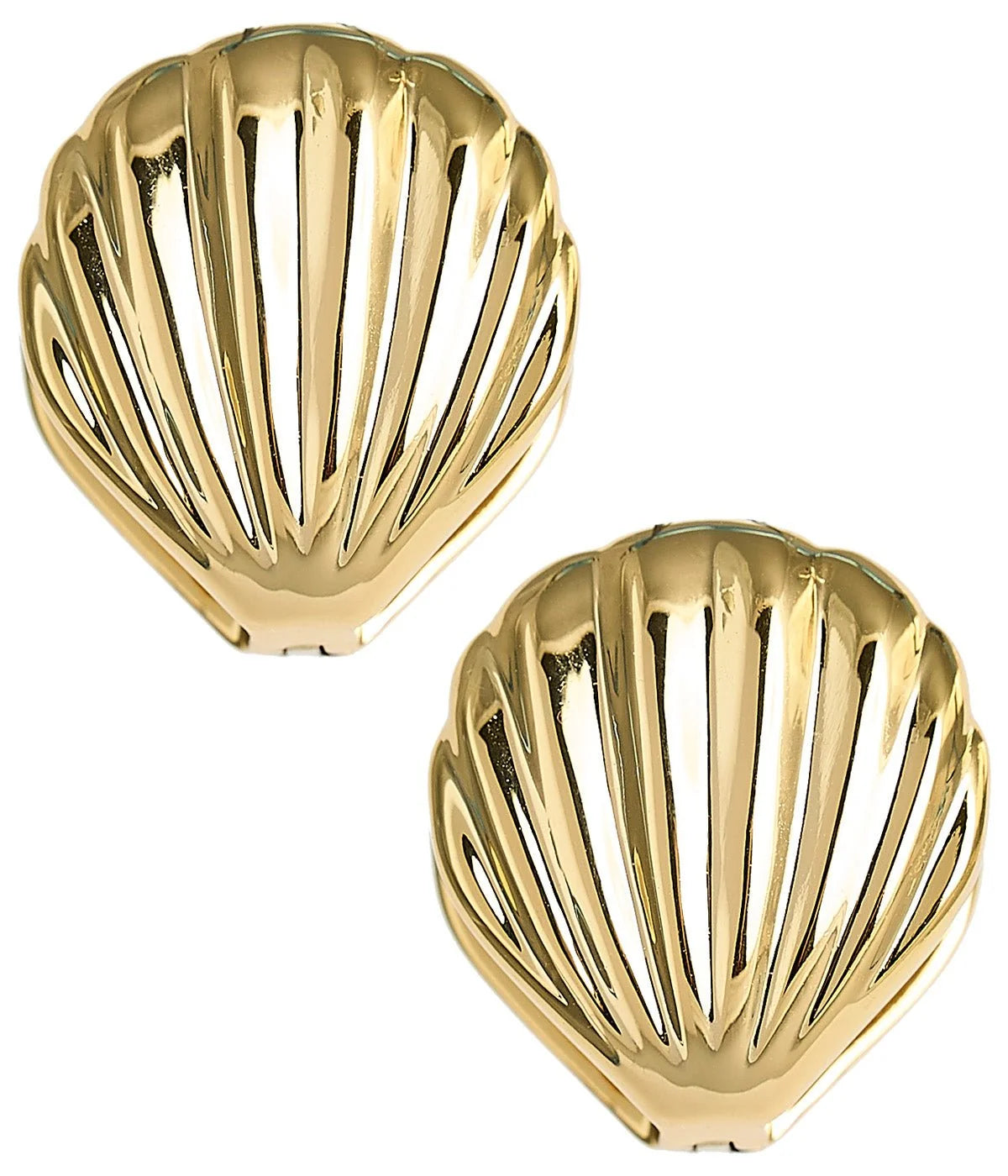 Shell Huggie Hoop