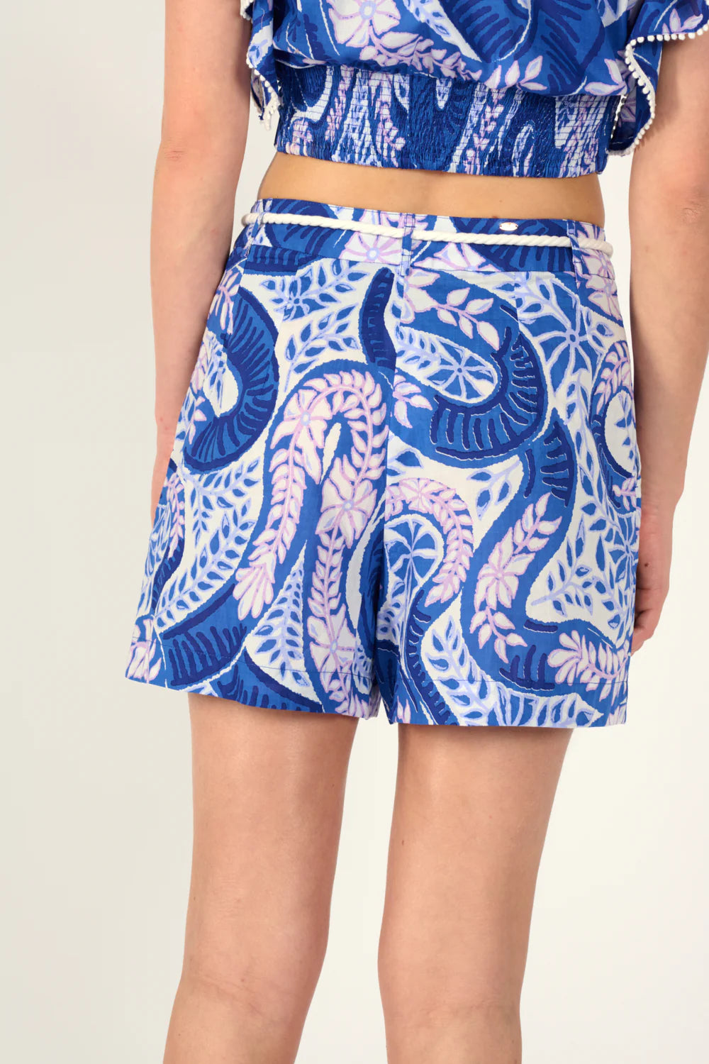 Chantal Shorts, Blue Holy Snake