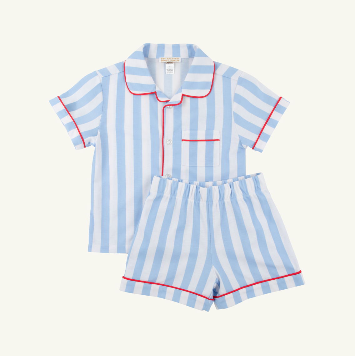 Short Sleeve Lock's Short Set, Caicos Cabana Stripe