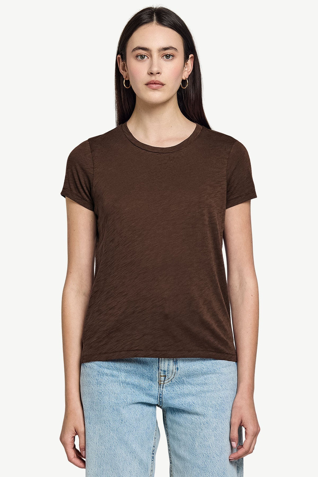 Signature Slub Boy Tee, Coffee