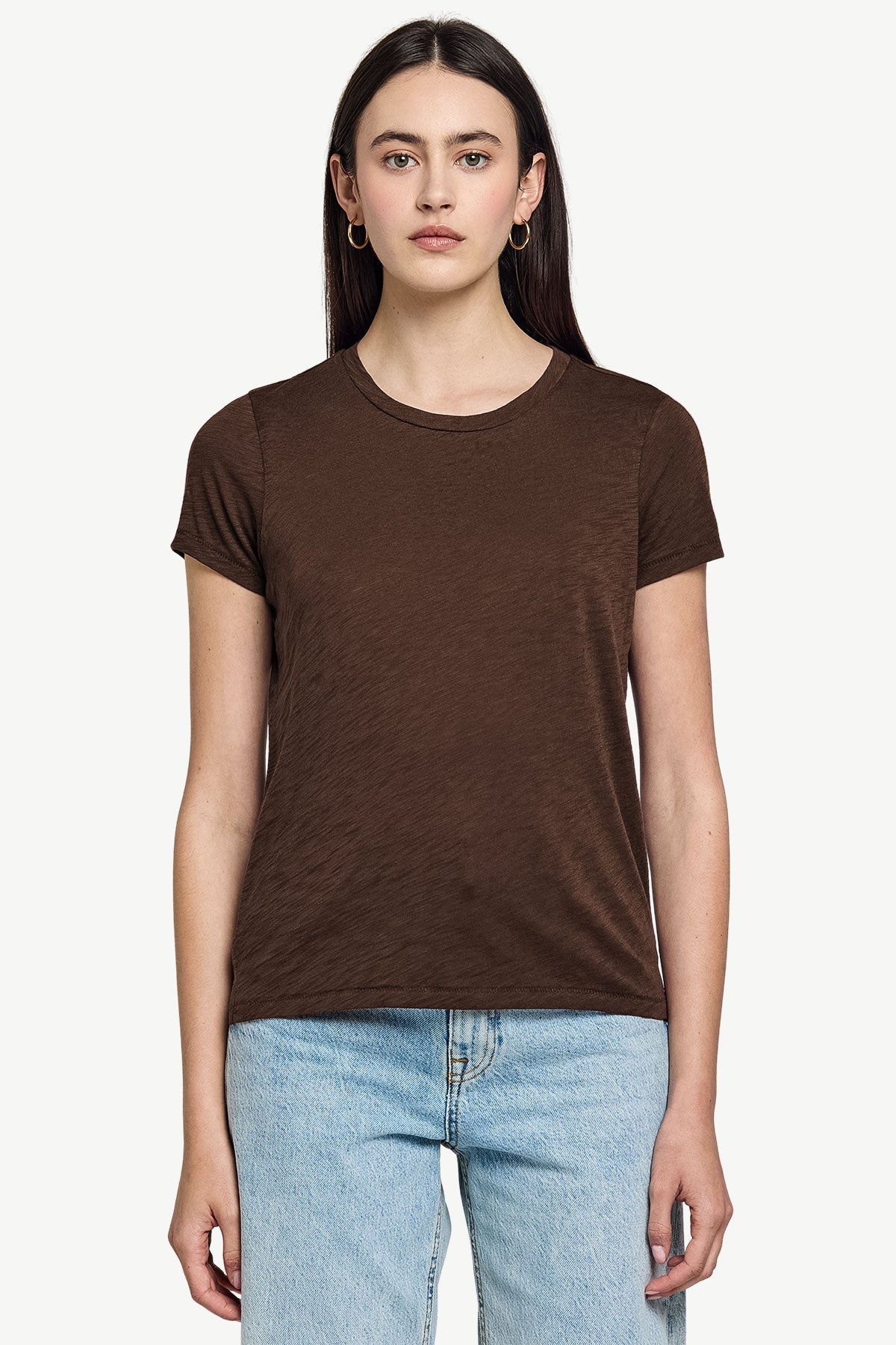 Signature Slub Boy Tee, Coffee