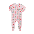 Baby Girls Ruffle Bamboo Romper Small Hearts