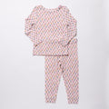 Kids Bamboo PJ Set, Pink Carnations